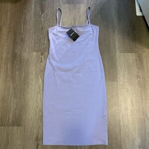 Forever 21 Lavender Spaghetti Strap Mini Bodycon Y2K Dress